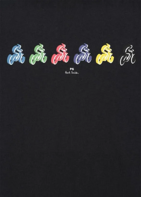 Paul Smith TShirts 039Cycle039 Print TShirt Navy 8211 Mens