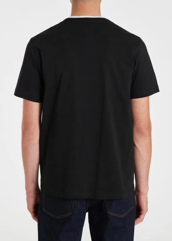 Paul Smith TShirts 039Graffiti Monkeys039 Organic Cotton TShirt Black 8211 Mens