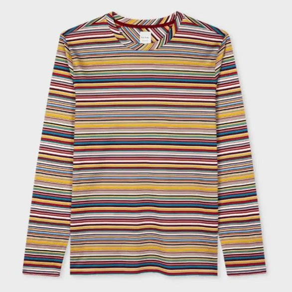 Paul Smith TShirts 039Signature Stripe039 Long Sleeve TShirt Signature Stripe 8211 Mens