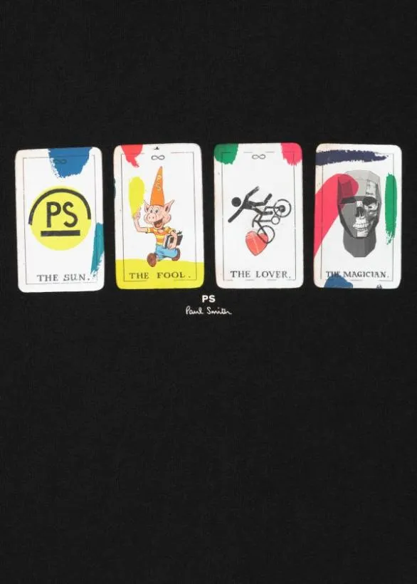 Paul Smith TShirts 039Tarot Cards039 TShirt Black 8211 Mens