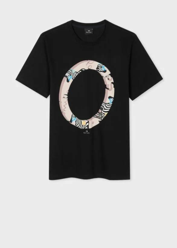 Paul Smith TShirts 039Zebra Ring039 TShirt Black 8211 Mens