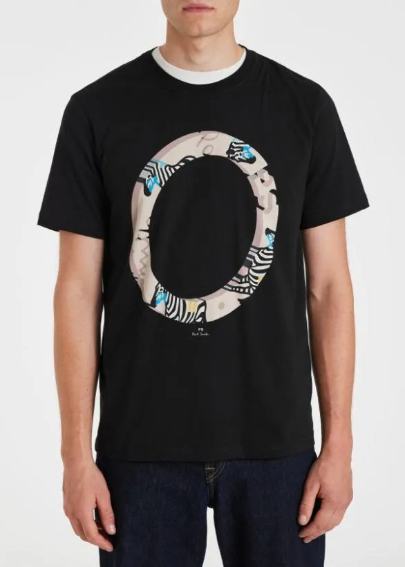 Paul Smith TShirts 039Zebra Ring039 TShirt Black 8211 Mens