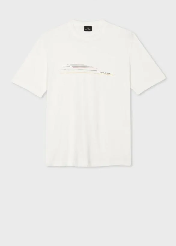 Paul Smith TShirts Chest Stripe TShirt White 8211 Mens