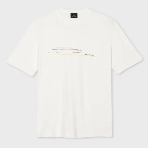 Paul Smith TShirts Chest Stripe TShirt White 8211 Mens