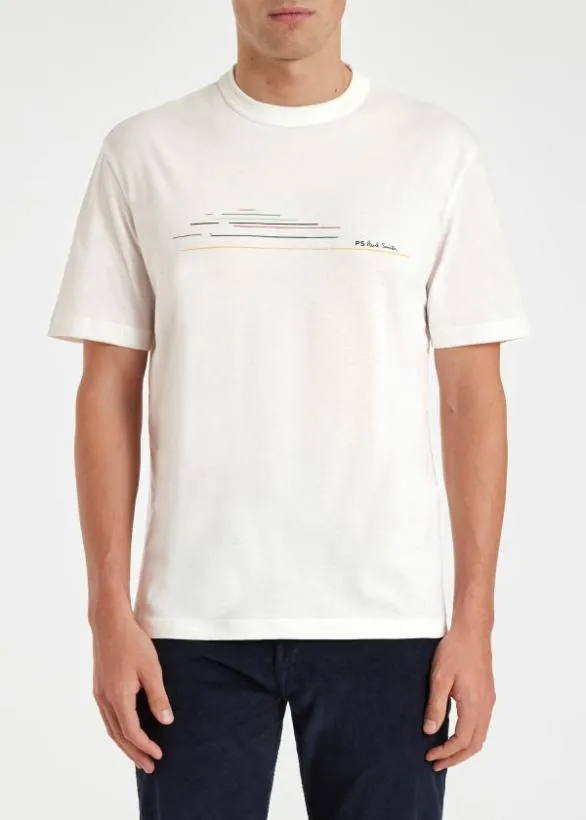 Paul Smith TShirts Chest Stripe TShirt White 8211 Mens