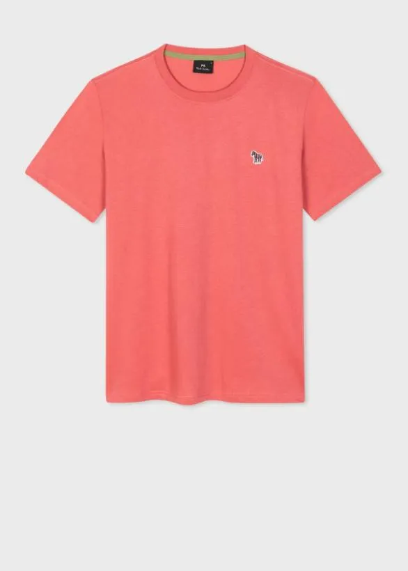 Paul Smith TShirts Zebra Logo TShirt Pink 8211 Mens