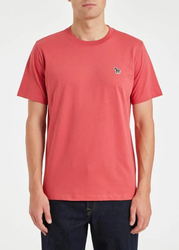 Paul Smith TShirts Zebra Logo TShirt Pink 8211 Mens