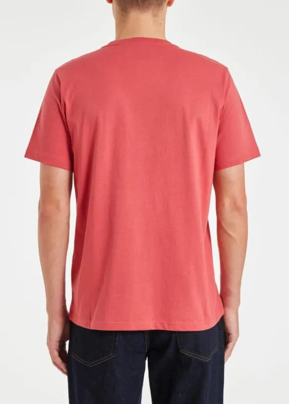 Paul Smith TShirts Zebra Logo TShirt Pink 8211 Mens