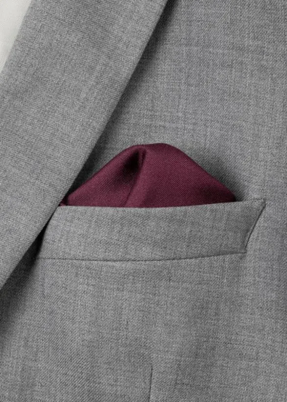 Paul Smith Tailoring 039Signature Stripe039 Silk Pocket Square Maroon 8211 Mens