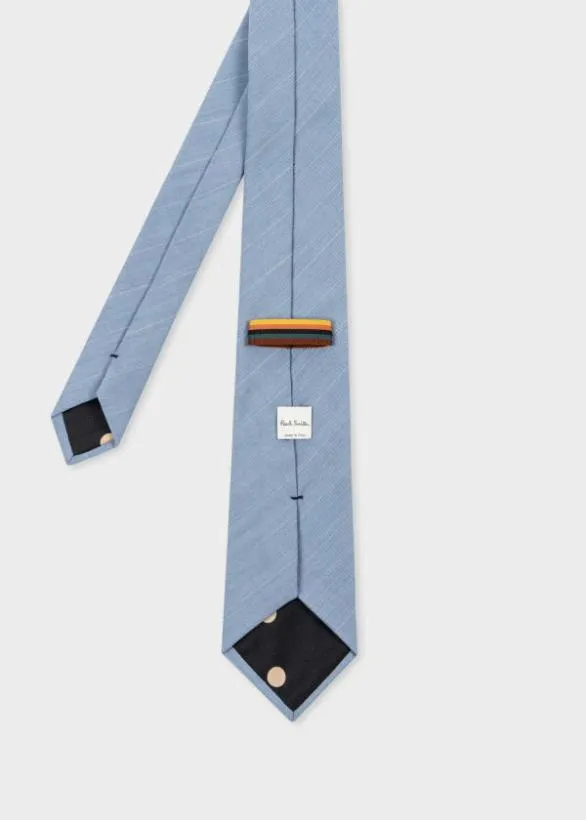 Paul Smith Tailoring Blue Pinstripe WoolBlend Tie Blue 8211 Mens