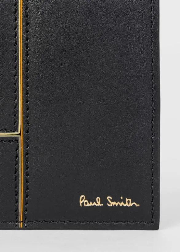 Paul Smith Tailoring Panelled Leather Billfold Wallet Black 8211 Mens