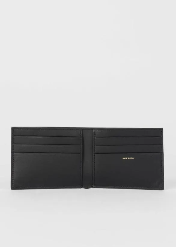 Paul Smith Tailoring Panelled Leather Billfold Wallet Black 8211 Mens