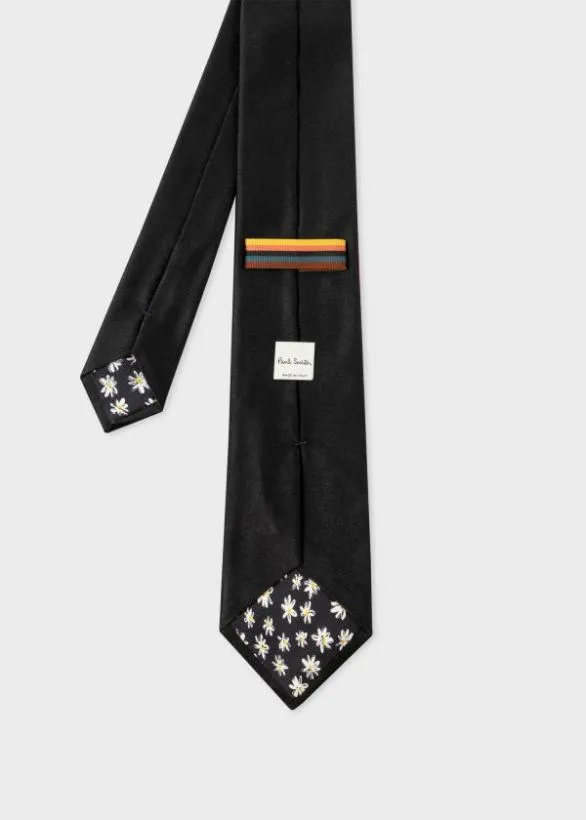 Paul Smith Tailoring Silk Tie Black 8211 Mens