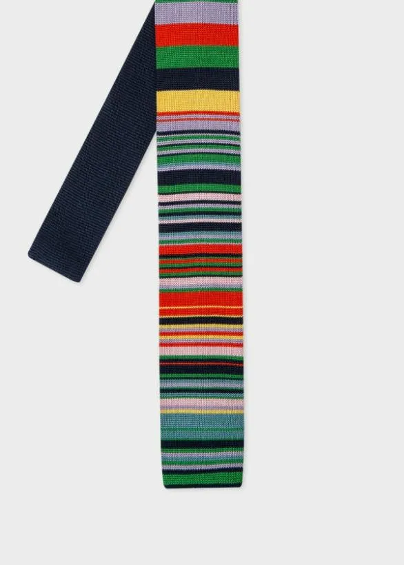 Paul Smith Ties 039Multi Stripe039 Knitted Tie Multistripe 8211 Mens