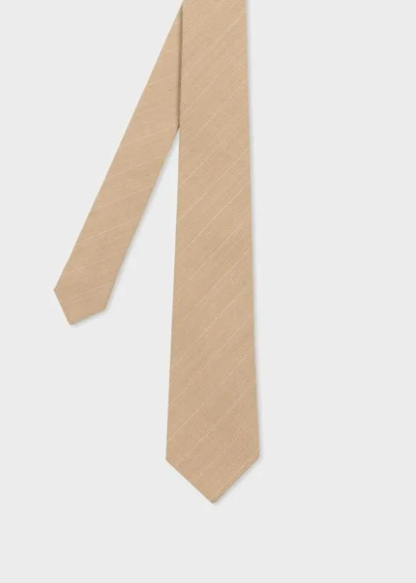 Paul Smith Ties Beige Pinstripe WoolBlend Tie Beige 8211 Mens