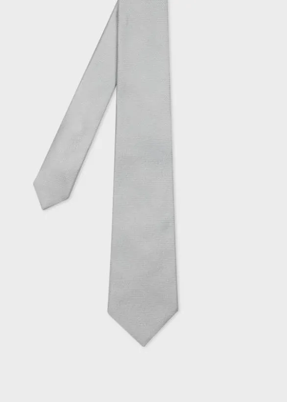 Paul Smith Ties SilkBlend Glitter Dot Tie Grey 8211 Mens