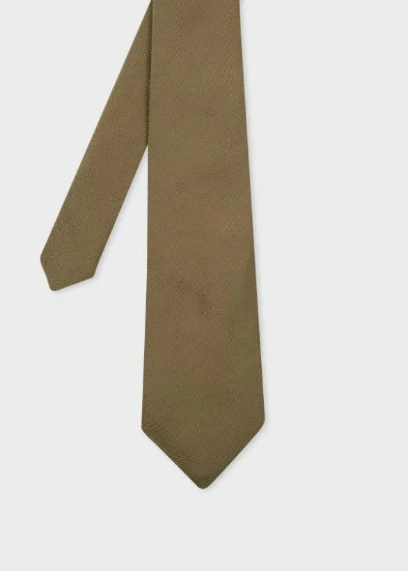 Paul Smith Ties Silk Tie Olive 8211 Mens