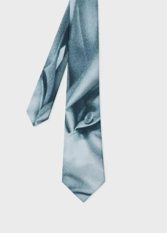 Paul Smith Ties Trompe L039oeil Silk Tie Blue 8211 Mens