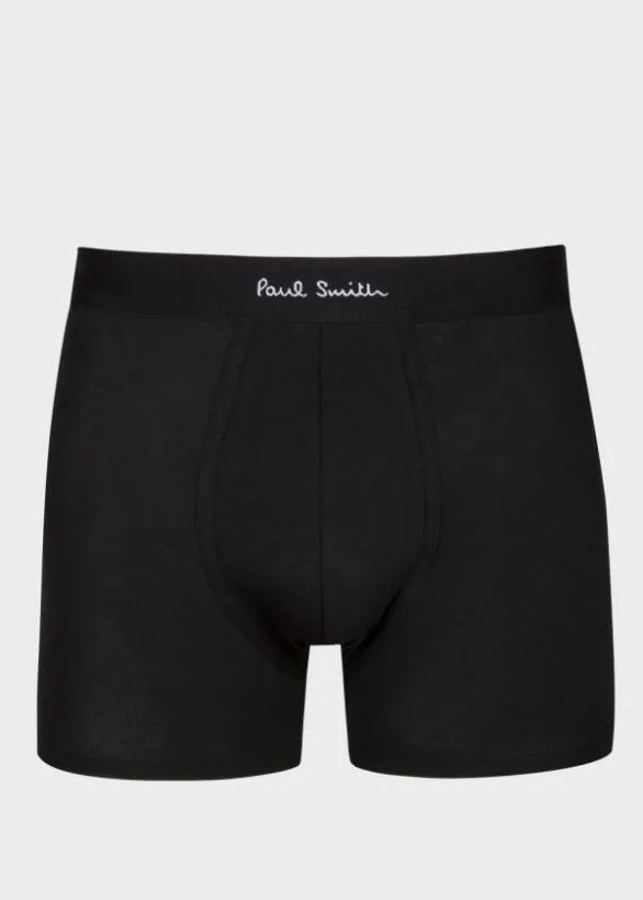 Paul Smith Underwear Long Boxer Briefs Three Pack Black 8211 Mens