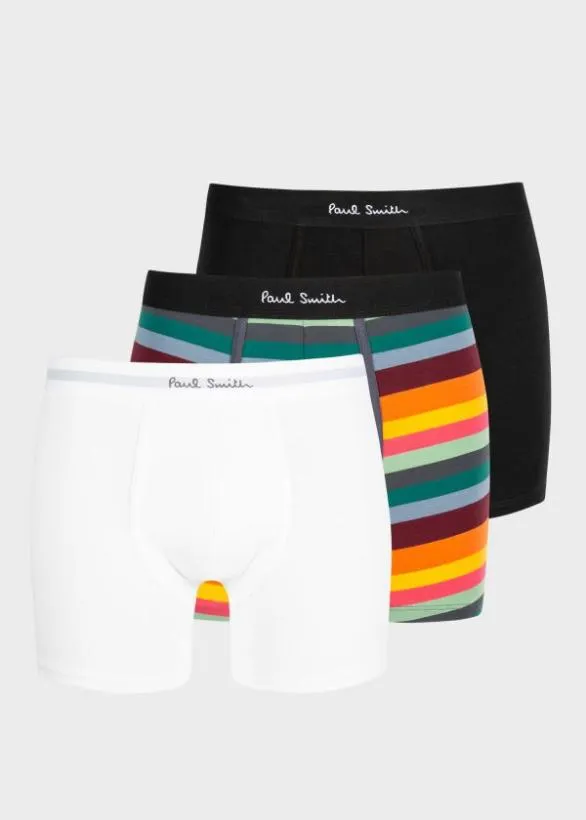Paul Smith Underwear Mixed Boxer Briefs Three Pack Artist Stripe 8211 Mens