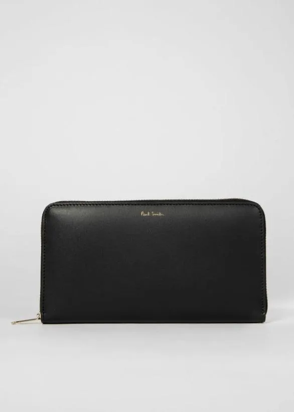 Paul Smith Wallets Large ZipAround Wallet Black 8211 MensWomens