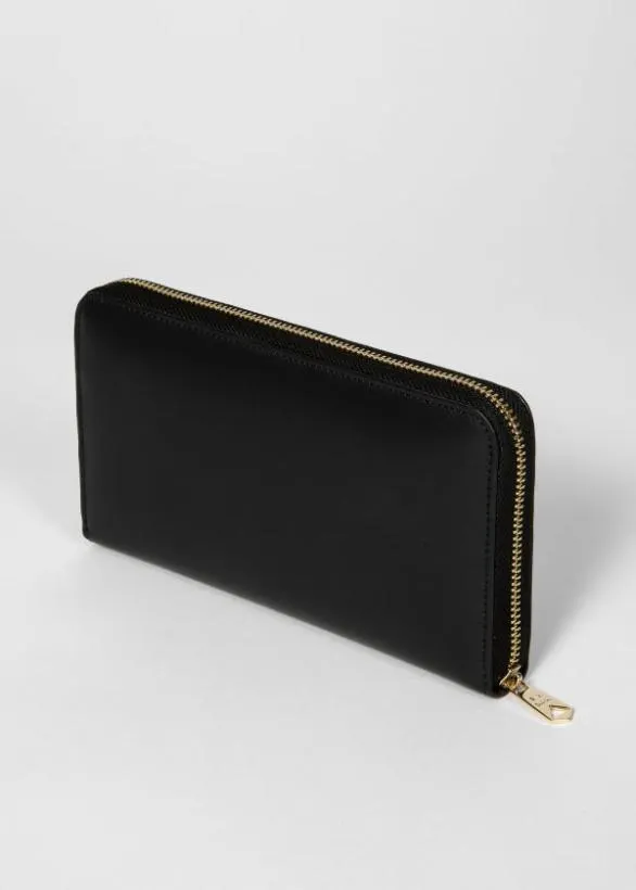Paul Smith Wallets Large ZipAround Wallet Black 8211 MensWomens