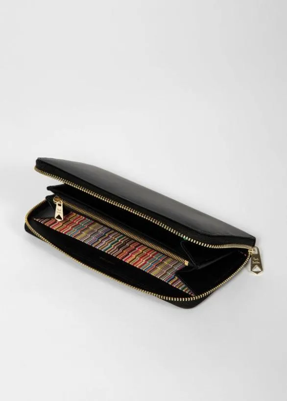 Paul Smith Wallets Large ZipAround Wallet Black 8211 MensWomens