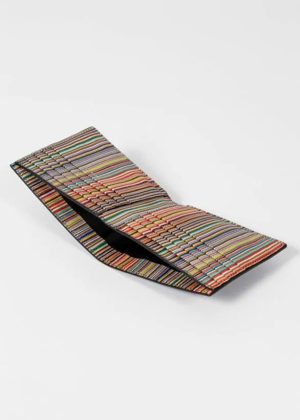 Paul Smith Wallets Leather 039Signature Stripe039 Interior Billfold Wallet Black 8211 Mens