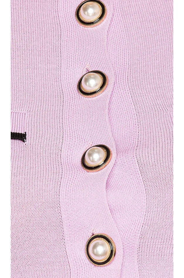 Pearl Short Sleeve Cardigan In Lilac and Purple Lilac and Black Women Lovers and Friends Tops Pearl Short Sleeve Cardigan In Lilac and Purple Lilac and Black Women Lovers and Friends Tops