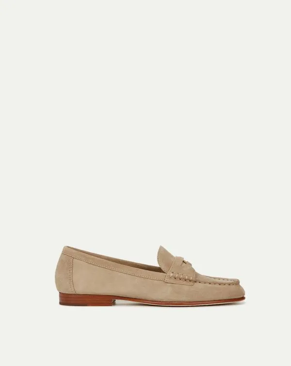Penny Suede Loafer Sand Women Veronica Beard Shoes