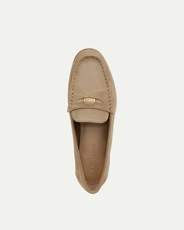 Penny Suede Loafer Sand Women Veronica Beard Shoes Penny Suede Loafer Sand Women Veronica Beard Shoes