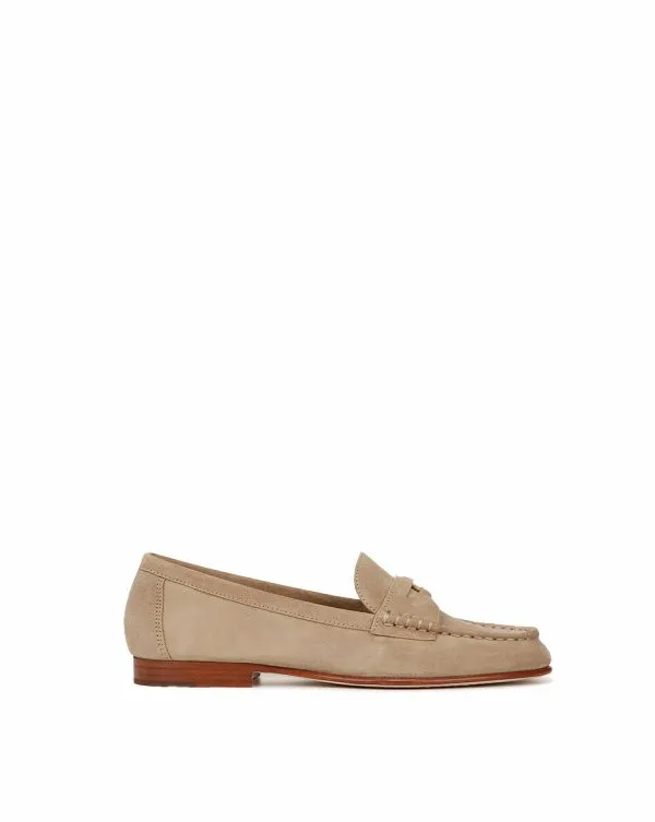Penny Suede Loafer Sand Women Veronica Beard Shoes Penny Suede Loafer Sand Women Veronica Beard Shoes
