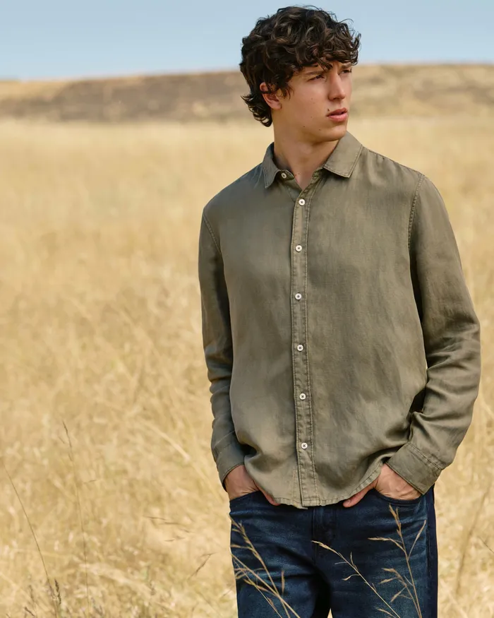 Peters Shirt 8211 Vintage White Sage Men Shirts PAIGE Peters Shirt 8211 Vintage White Sage Men Shirts PAIGE