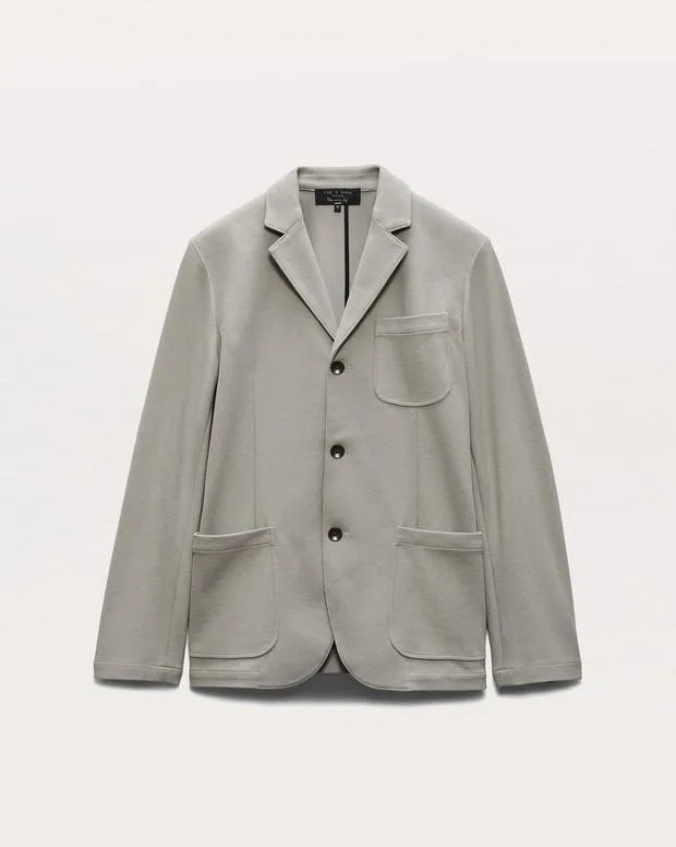 PolosSuiting Achilles Italian CottonBlend Knit Blazer Elephant GreyInk Blue 8211 rag and bone Men