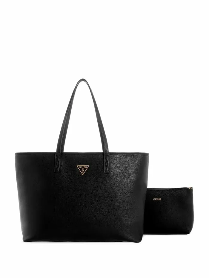 Power Play Large Tech Tote Black Handbags GUESS Women