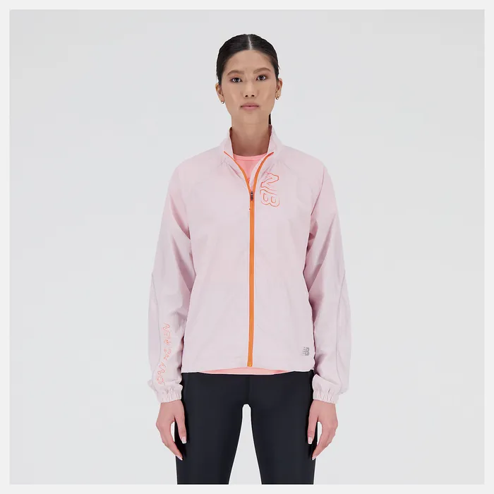 Printed Impact Run Light Pack Jacket STONE PINK Women Jackets and Vests New Balance Printed Impact Run Light Pack Jacket STONE PINK Women Jackets and Vests New Balance