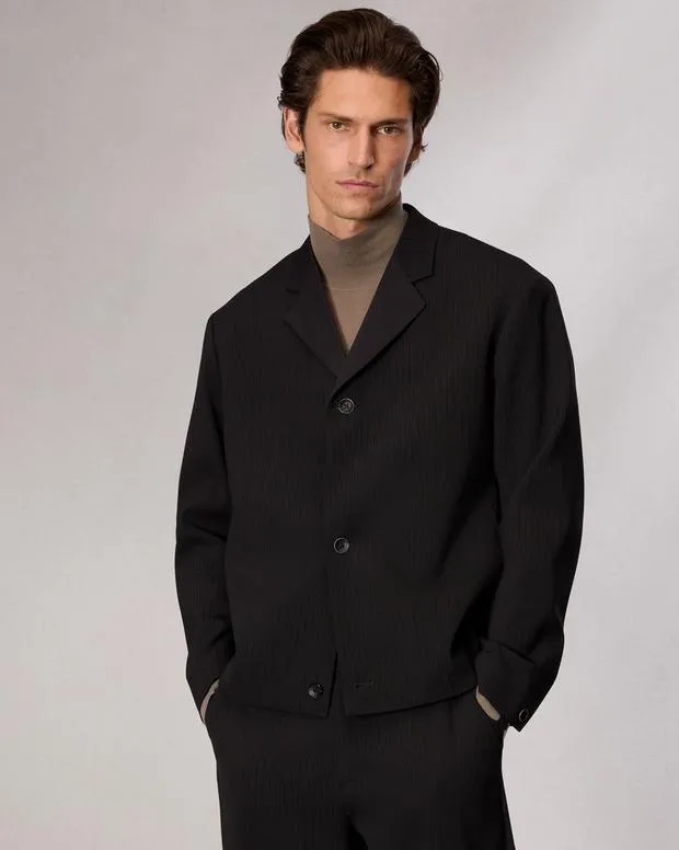 rag and bone Anton Striped Blazer Black Pinstripe Men Blazers
