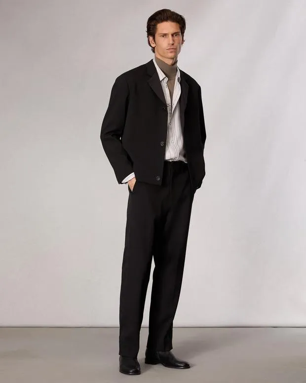 rag and bone Anton Striped Blazer Black Pinstripe Men Blazers