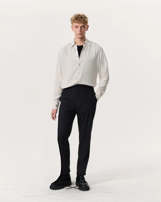 rag and bone Lennox Pinstripe Italian WoolBlend Trousers Black Men PantsBlazers rag and bone Lennox Pinstripe Italian WoolBlend Trousers Black Men PantsBlazers