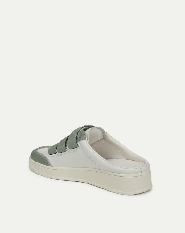 Reagan Velcro Mule Whiteandgreen Women Veronica Beard Shoes