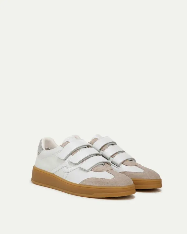 Reagan Velcro Sneaker Whiteandsilver Women Veronica Beard Shoes Reagan Velcro Sneaker Whiteandsilver Women Veronica Beard Shoes