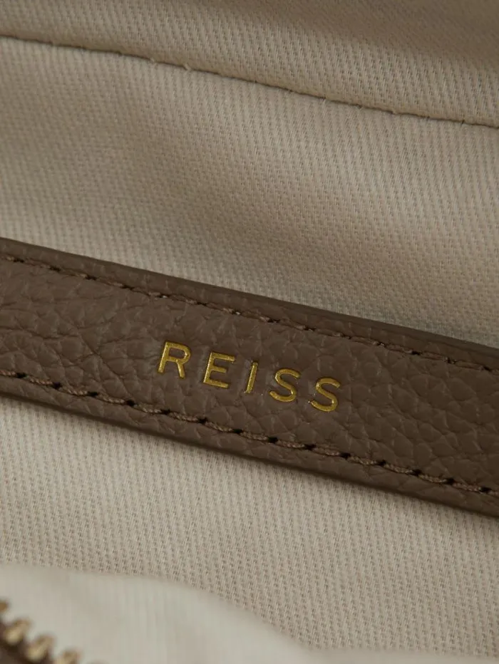 REISS Bags and Purses Women Leather Crossbody Bag Taupe