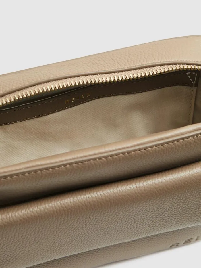 REISS Bags and Purses Women Leather Crossbody Bag Taupe