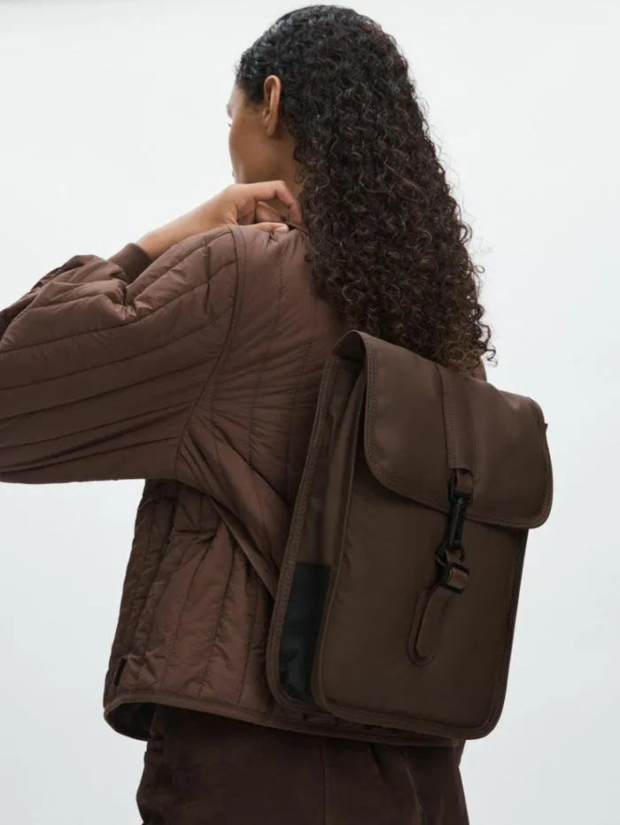 REISS Bags and Purses WomenMen Rains PaddedShell Backpack Chocolate