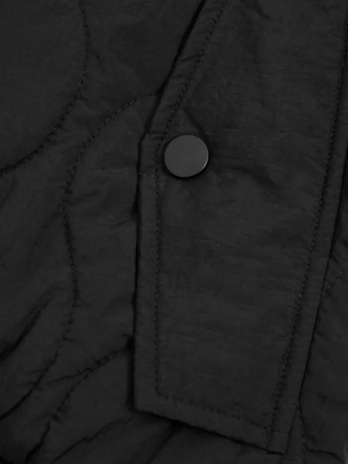 REISS Blazers and Jackets Women Quilted Bomber Jacket Black
