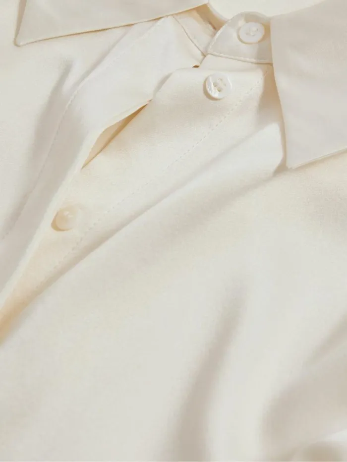 REISS Blouses and Shirts Women Silk Shirt Ivory