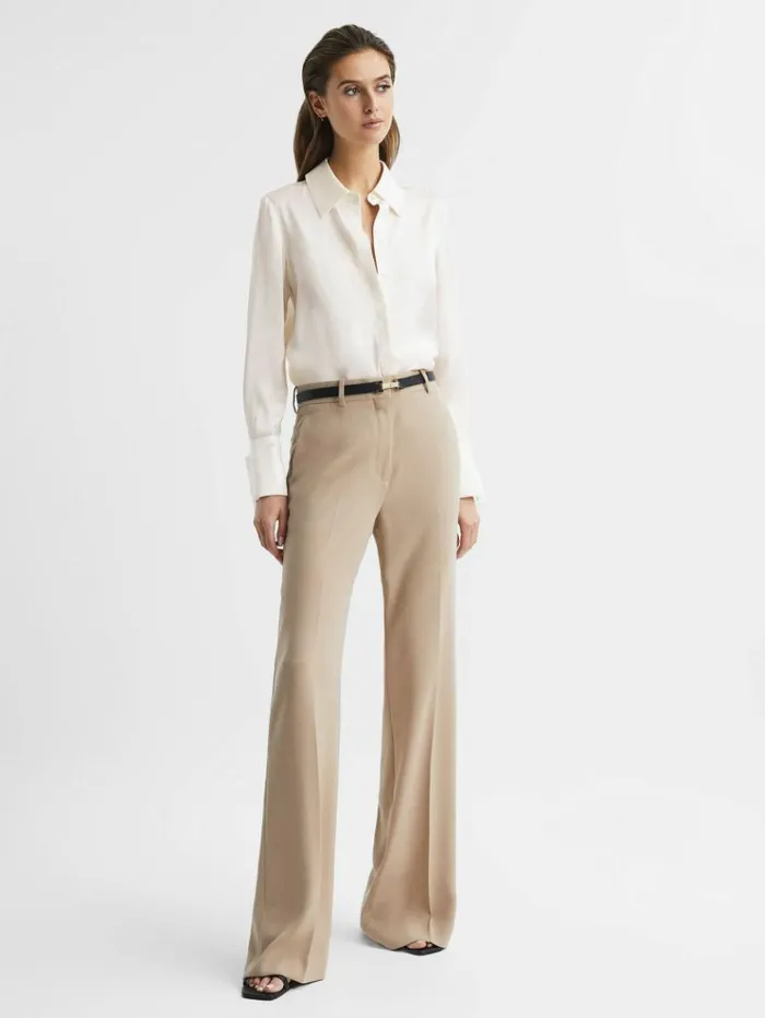 REISS Blouses and Shirts Women Silk Shirt Ivory
