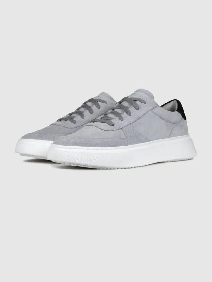 REISS Casual Shoes Men Unseen Footwear Suede Marais Trainers Greyblack