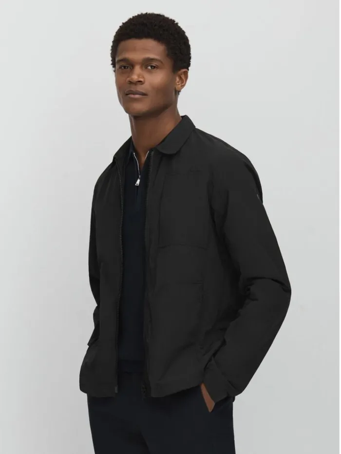 REISS Coats and Jackets Men Scandinavian Edition Lightweight Jacket Dark Grey REISS Coats and Jackets Men Scandinavian Edition Lightweight Jacket Dark Grey