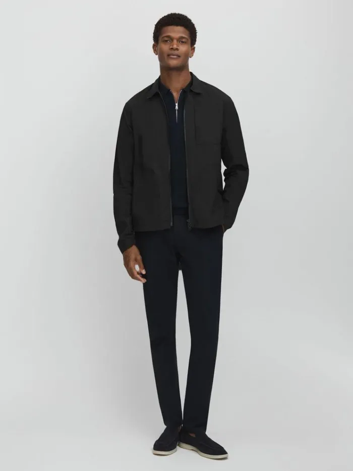 REISS Coats and Jackets Men Scandinavian Edition Lightweight Jacket Dark Grey